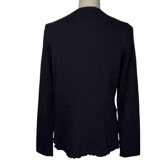 Coldwater Creek Boho Patchwork Cardigan Sweater Artsy Cottagecore Eclectic M - Picture 5 of 7